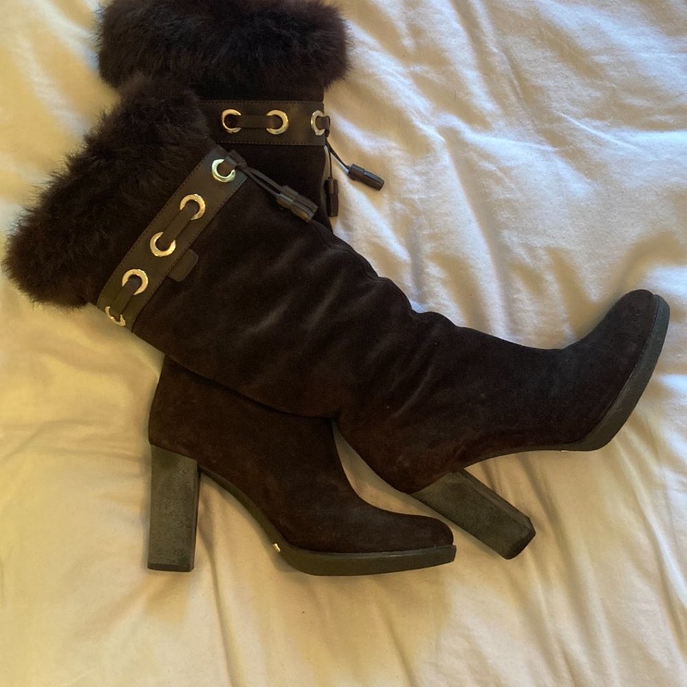 Tom Ford for Gucci Mink Suede Boots